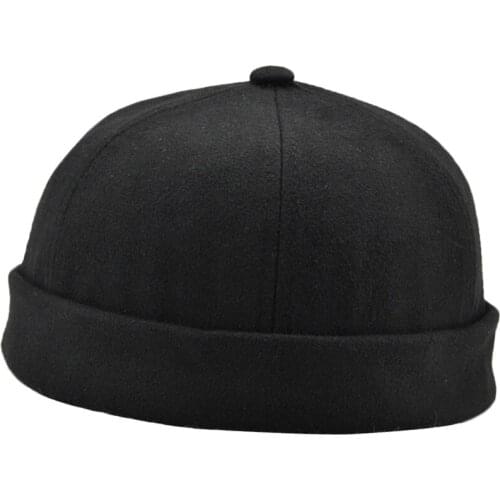2 Pieces Unisex Mechanic Biker Hats Skullcap Beanie Loop Caps Docker Hats