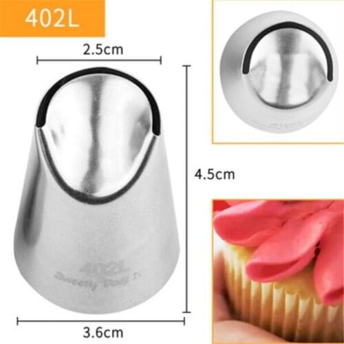 402L# Big Cake Cream Tips Baking Tools For Cakes Fondant Decorating Stainless Steel Icing Piping Pastry Nozzles Drop Shipping