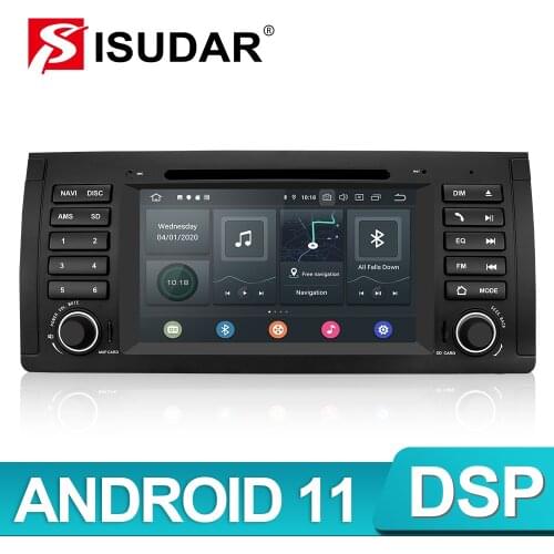 Isudar PX6 1 Din Android 10 Car Multimedia player GPS DVD Auto Radio For BMW X5 E53 4GB RAM 64GB ROM Wifi Radio MirrorLink DSP