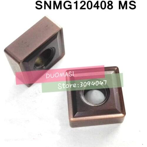 Free Delivery 10PCS SNMG120408-MS carbide CNC inserts,CNC lathe tool,apply to stainless steel and steel processing,MSSNR/MSDNN