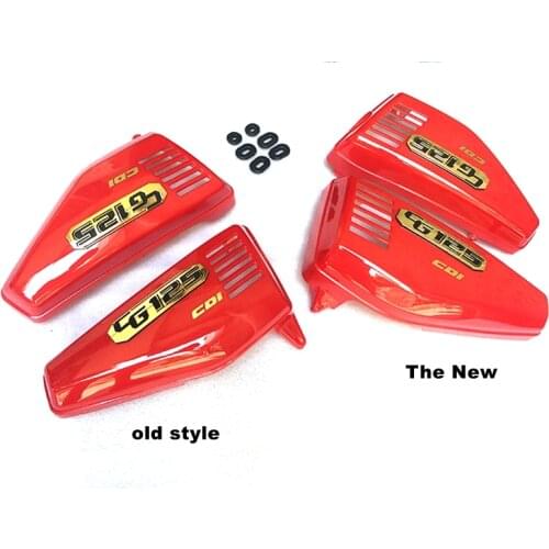 Free shipping for Honda motorcycle accessories CG125 fuel tank protection board ABS material ZJ125 plastic side cover cg 125