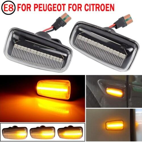 Dynamic LED Side Marker Light Signal Blinker For Citroen Berlingo Jumpy Saxo Xantia Xm ZX Peugeot 106 306 406 806 EXPERT PARTNER