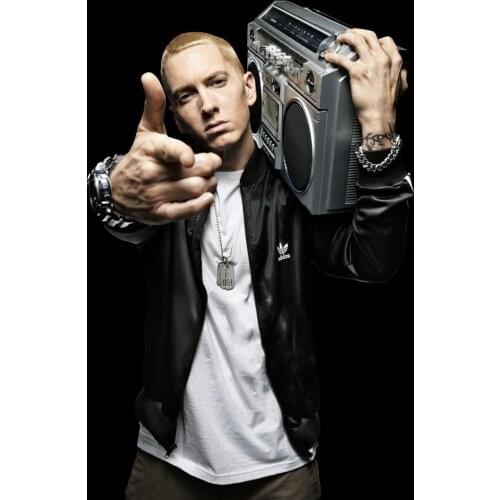 Home Decor Eminem Music Star 1-Silk Art Poster Wall Sicker Decoration Gift