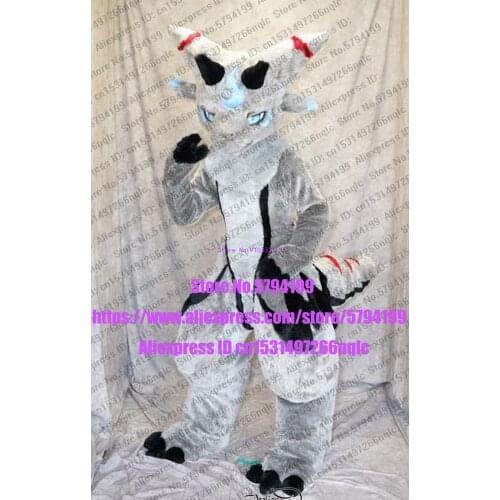 Customized Available REAL PHOTO grey CAT full sets husky dog Suit fursuit Costume fox Party Fancy Dress Carnival Gift