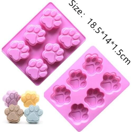 Moldes De Silicone Rendas Para Bolo Lovely Cat Paw Silicone Mold Fondant Cake Decorating Tools Soap Chocolate Cake Mold Mould