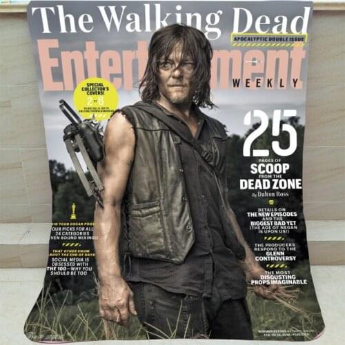 Walking Dead Coral Fleece Blankets on Bed/Sofa throw Plush kids Sleeping Cover Bedding Throws Bedsheet gift