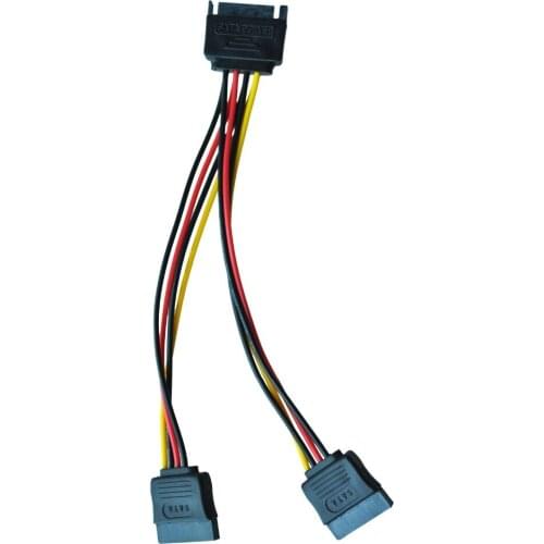 IMC Hot 6in SATA Power Y Splitter Cable Adapter - M/F (Power Cable)