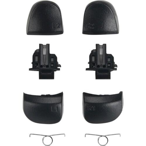 L1 R1 L2 R2 Trigger Buttons Kit with 2x Springs/Brackets/Shafts Gamepad Repalcement Repair Part Compatible withPS5 Controller