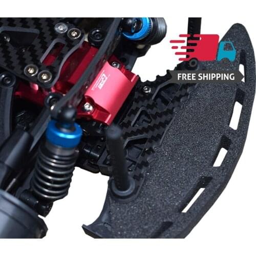 Carbon Fiber Front Bumper Fixing Mount Plate for TAMIYA TA08 PRO 1/10 SCALE RADIO 4WD