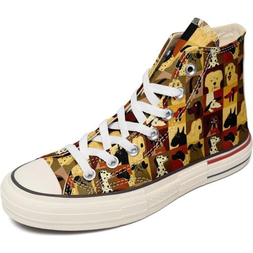 High Quality Personalized Canvas Shoes On-Demand Printing Custom Sneakers Animal Cartoon Stitching Shoes For Men And Women