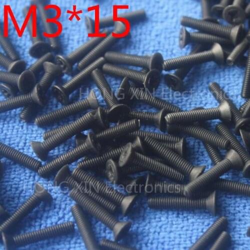 M3*15 black 1pcs Nylon Phillips Countersunk Flat Head Screw 15mm Plastic Bolt Plastic Fasteners Assortment brand new PC