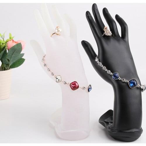 Lotus hand Shaped Mannequin Hand Finger Jewelry Chain Display Stand Necklace Watch Ring Bracelet Holder Accessories Storage
