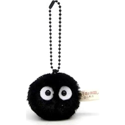 Cute Keychain Fairy dust Keyrings fit Bag Charms Purse Accessory for Miyazaki Hayao Comic Fans