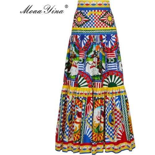 MoaaYina Women's Midi Skirts