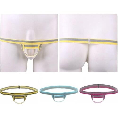 Cuecas Gay Men Sexy Underwear Jockstrap Thongs And G Strings Enlargement Cockring Mans Penis Ring Jock Strap Erotic Lingerie M3