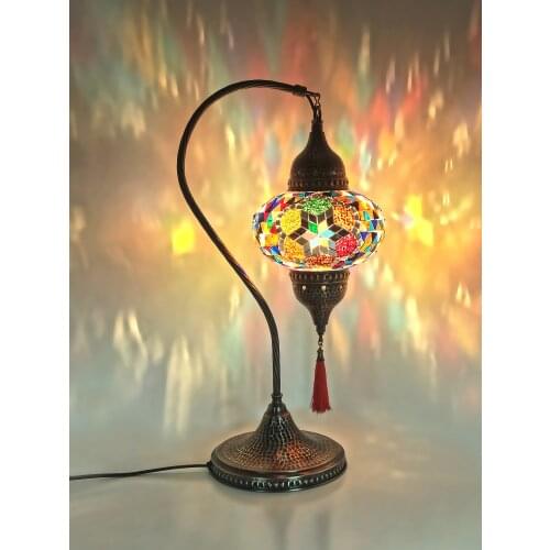 NEW DESIGN-Turkish mosaic bedside table lamp