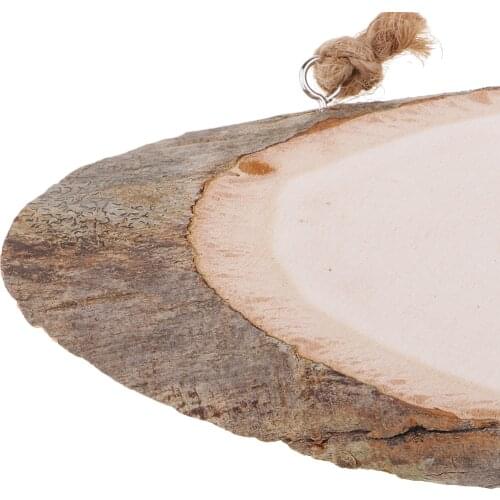 Oval Unfinished Wood Plaque Wooden Tree Slices Sign Craft DIY Pyrography Art