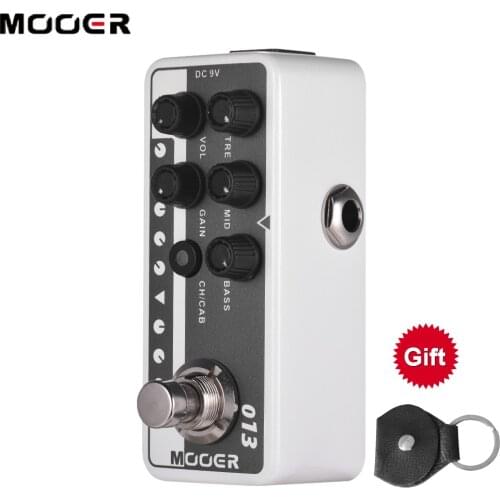 Mooer M013 Matchbox Electric Guitar Effects Pedal High Gain Tap Tempo Bass Speaker Cabinet Simulation Accessories Stompbox