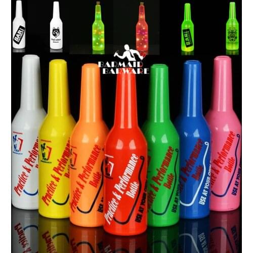 Plactic Practice Cocktail Boston Bar Shaker Plastic Juice Bottle Flair Bartender Bar Tool Accessory