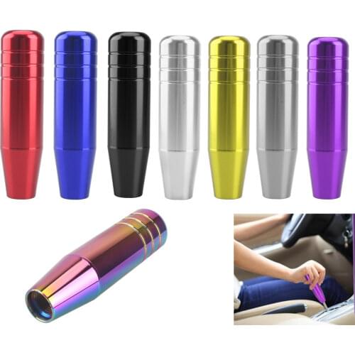 Universal 13cm Length Manual Car Gear Shift Knob Aluminium Alloy Racing Automatic Custom Mugen Shift Knob With 3 Adapters