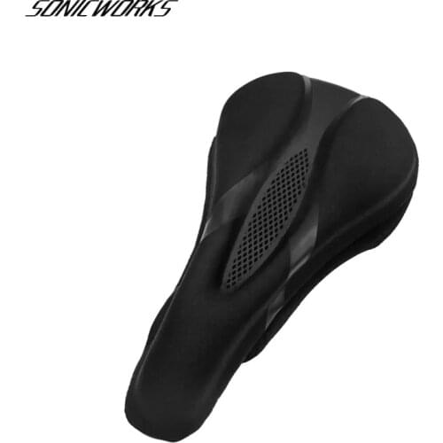 Bicycle Silicone Saddle Silicone Gel Soft Comfortable Saddle Cover Hollow Breathable MTB Bike Seat Cushion Cycling Accessories