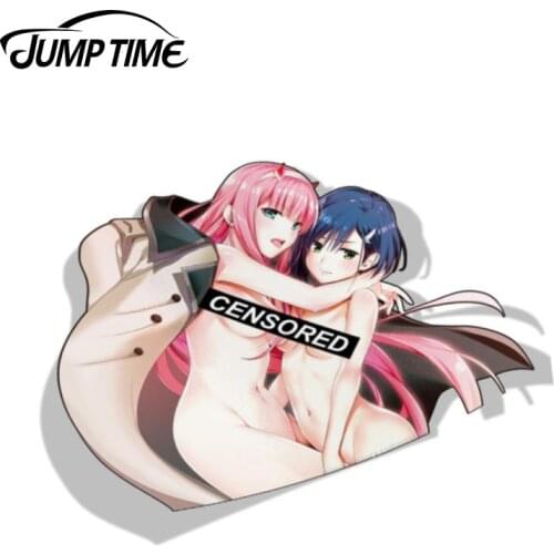 Jump Time 13cm x 9.8cm Darling in the Franxx Zero Two Anime Vinyl Stickers Car Stickers and Decals Vinyl Waterproof Decoration