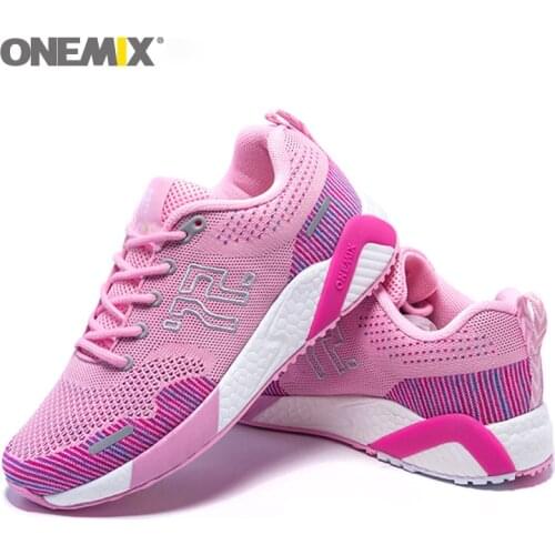 Onemix Women Road Running Shoes Colorful Knitted Vamp Sneakers Sport Shoes Training Shoes Outdoor S Athletic Trainers For Women