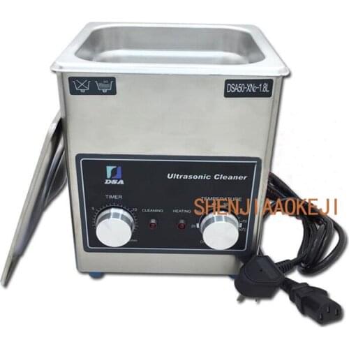 1.8L capacity Ultrasonic cleaning machine Heating timing high power Industrial stainless steel cleaning machine 220V 1pc