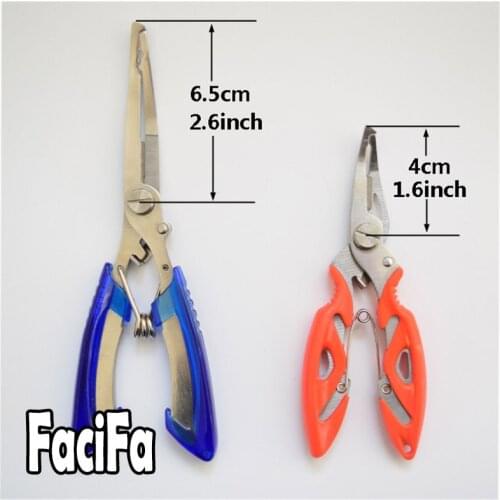 1pc Stainless Fishing Pliers Split Ring Scissors Wire Line Cutter Hook Removers