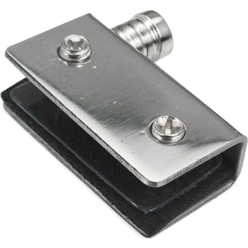 100Pcs/lot DHL Free Shipping Stainless Steel Glass Shelf Bracket Points Up and Down Clamp 3 to 8mm Holder Wholesale