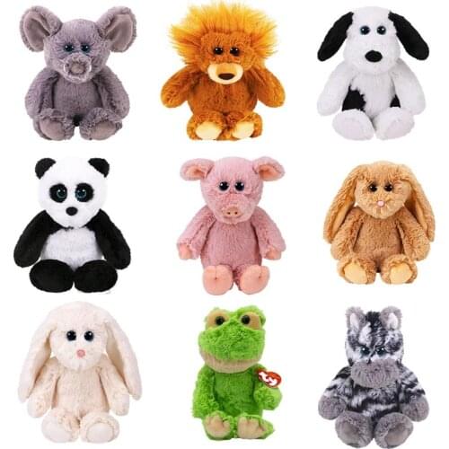 15cm Ty Attic baby Green frog brown deer gray elephant Plush Stuffed Animal Monkey zebra Collectible Doll Toy Boy Girl Gift