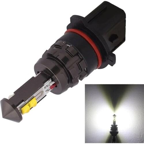 2pcs Error Free High Power White P13W PSX26W 20W CREE XTE Chip LED DRL FOG Light Bulbs for FT86 GT MY15 WRX STI FORESTER