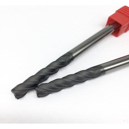 4Flutes 4,6,8,10,12mm flat end mill for Graphite Spiral Bit Milling Tools Carbide CNC with diamond coating