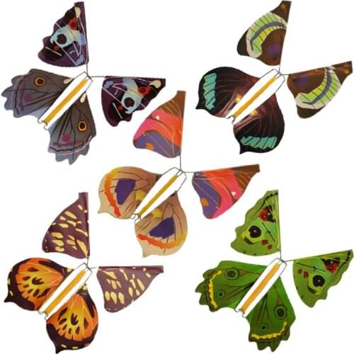 5pcs Magic Toys Hand Transformation Metal Durability Butterfly Magic Tricks Kids