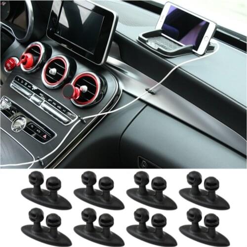 8x Car Charger Line USB Cable Clip Accessories Sticker For Lada granta vesta priora kalina niva largus vaz samara 2106 2108 2109