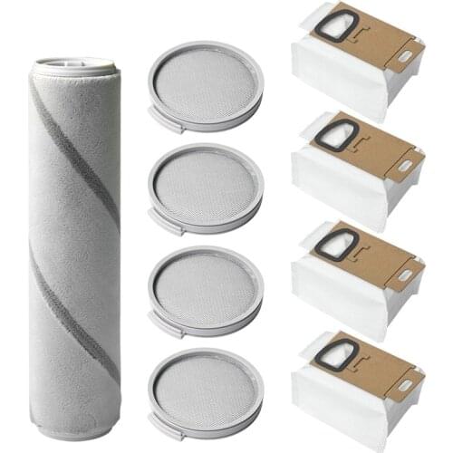 9Pcs Dust Bag Roller Brush Filter for Mijia SCWXCQ01RR H6 Handheld Vacuum Cleaner Accessories Replacement Brush Filter