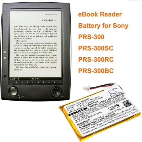 Cameron Sino 750mAh Battery 1-756-769-31, 9702A50844, 9924A60515, LIS1382(S) for Sony PRS-300, PRS-300BC, PRS-300RC, PRS-300SC