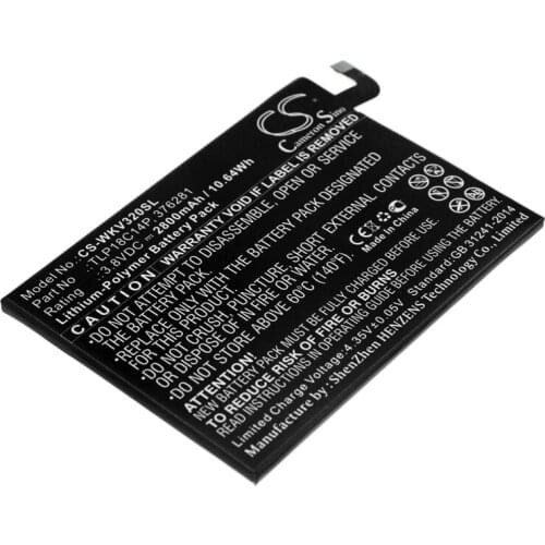CS 2800mAh / 10.64Wh battery for Wiko View Max 376281, TLP18C14P