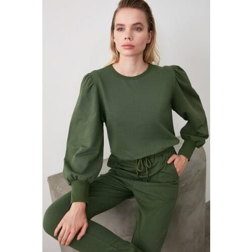 Trendyol Balloon Sleeve Basic Knitted Sweatshirt TWOAW21SW0066