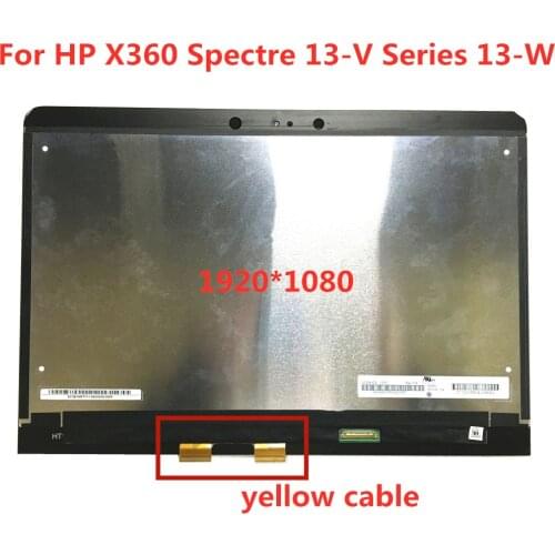 Free Shipping 13.3" for HP X360 Spectre 13-V Series 13-W W013DX LCD Screen+Touch Digitizer Assembly N133HCE-GP1 1920*1080 IPS