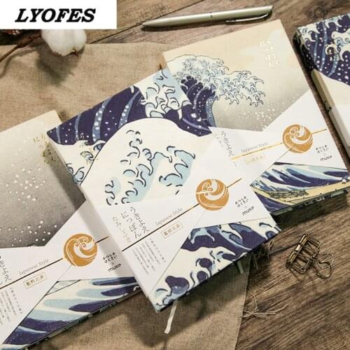 Surfer traveller notebook traveller account book Japanese simple small fresh Notepad retro A5 magnetic buckle Hardcover