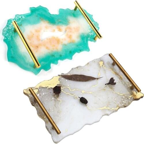 Big Tray Silicone Mold Fluid Artist Making Irregular Coaster Epoxy Resin Art Supplies DIY Hand Craft Supplies