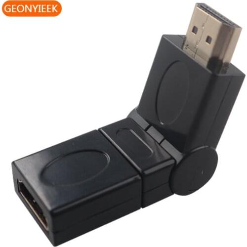 HDMI-compatible Adapter 360 Degree Spin Male To Female Converter Extender for PS4 HDTV Projetor Laptop Monitor 1.4 Converter