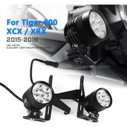 For Triumph Tiger800 Tiger 800 XCX XRX 2015 - 2018 Fog Lights Auxiliary Bracket Driving Lamp Spotlight Bracket Holder Spot Light