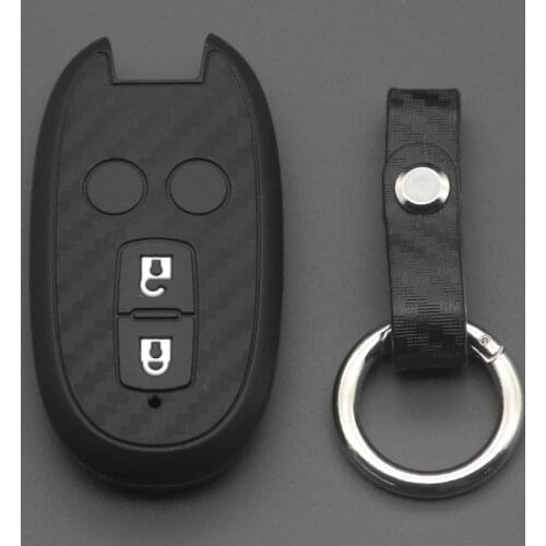 Kutery 10PCS Remote Carbon Fiber Silicone Car Key Case Cover For Suzuki SX4 2007-2012 Vitara Swifts keychain Replacement Protect