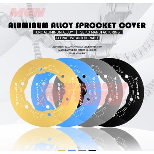 Motorcycle Accessories For MT03 MT-03 5YK 2006-2012 Rear Chain Guard Transmission Pulley Belt Sprocket Cover Aluminum