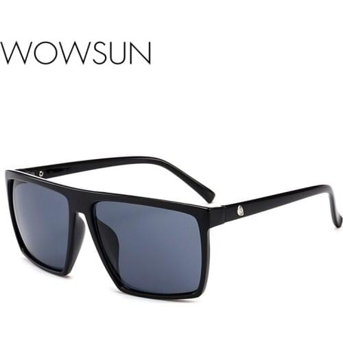Mens square sunglasses designer brand mirror oversized photochromic sunglasses