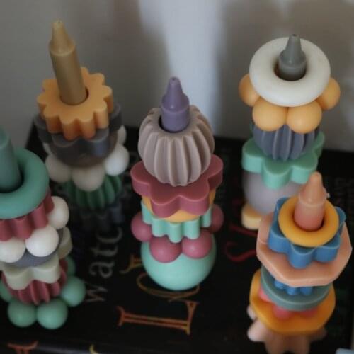 Building Block Candle Making Set Silicone Mold Furniture Decor Ornament Scented Resin Mold Diy Handmade Craft Candle Soap Making