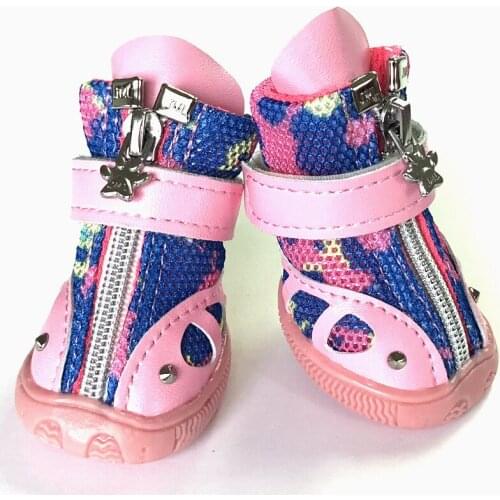 Pet shoes, breathable mesh, fish camouflage series, dog sports pet supplies, pet leisure home