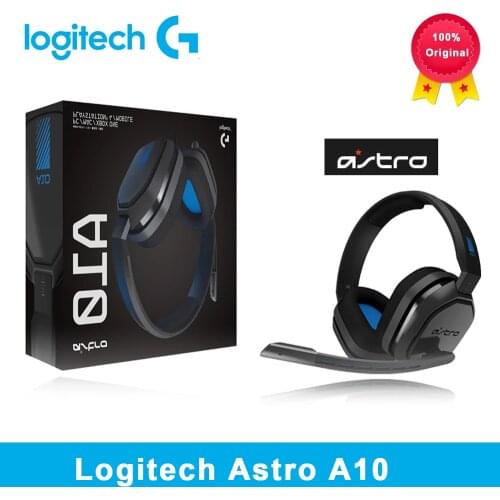 Logitech Astro A10 Wired Headset Esports Headphoes with MIC Gaming Earphone for PS4 Xbox/One and PC